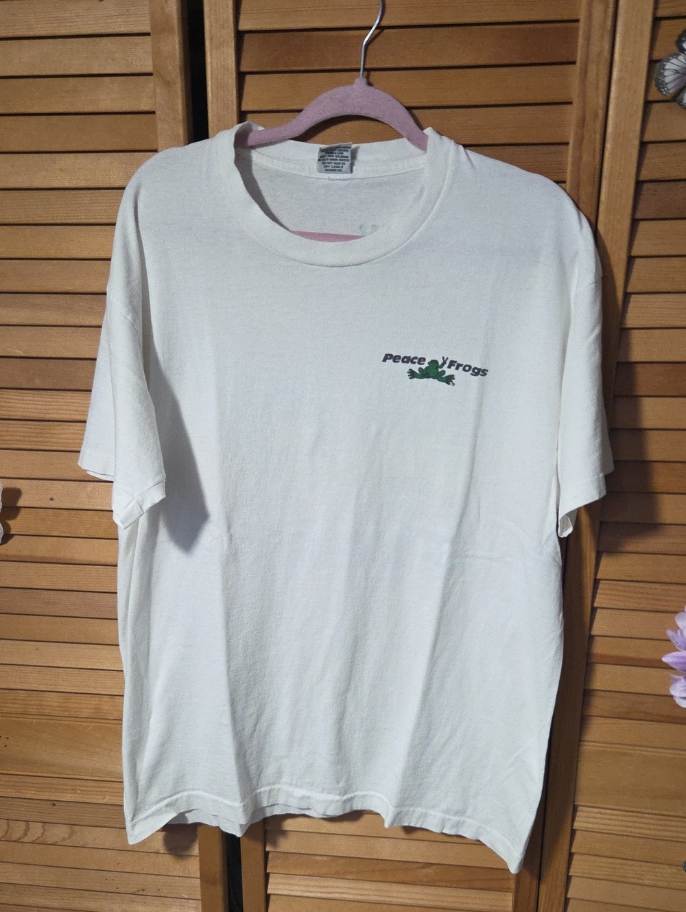 Vintage Unisex Peace Frog  T-Shirt